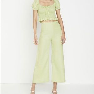NWT Faithfull the Brand Scelsi Pant Lime XL